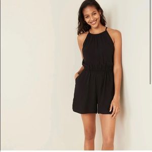 OLD NAVY Sleeveless Surplice-Back Romper for Women